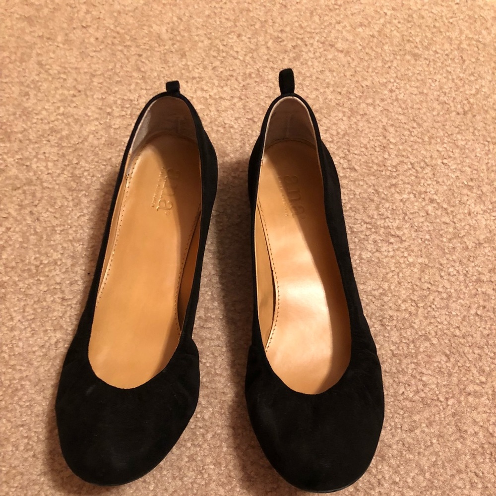 Black Suede Flats
